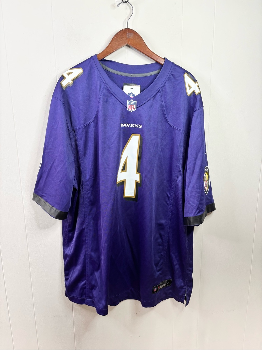 Baltimore Ravens Zay Flowers Nike Purple Game Jersey size XL new men’s loose - Picture 3 of 8